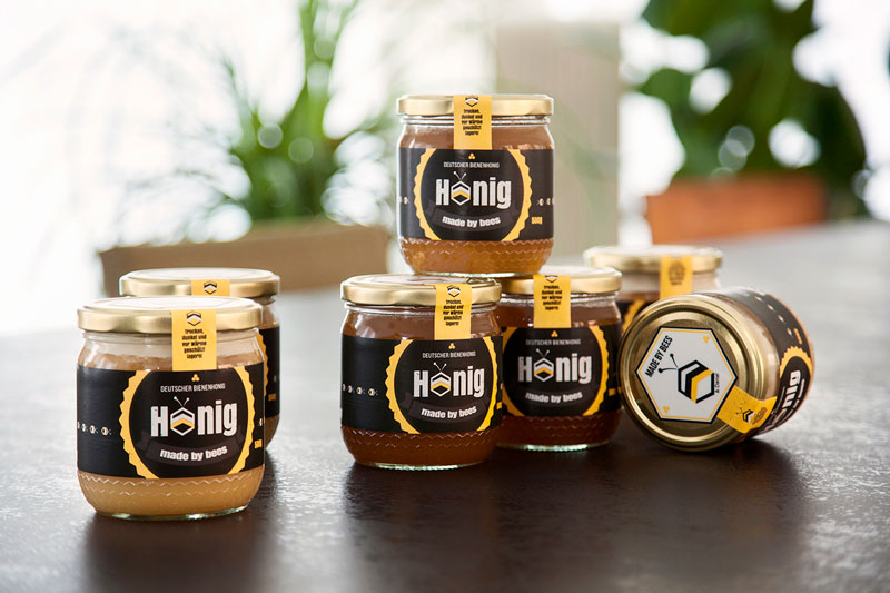Etikett für Honiggläser
