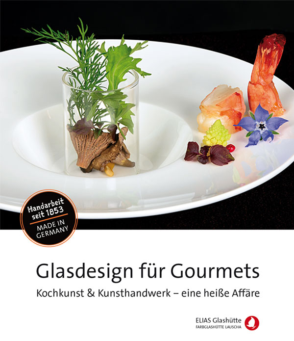 Flyer, Zertifikat Glasdesign für Gourmets
