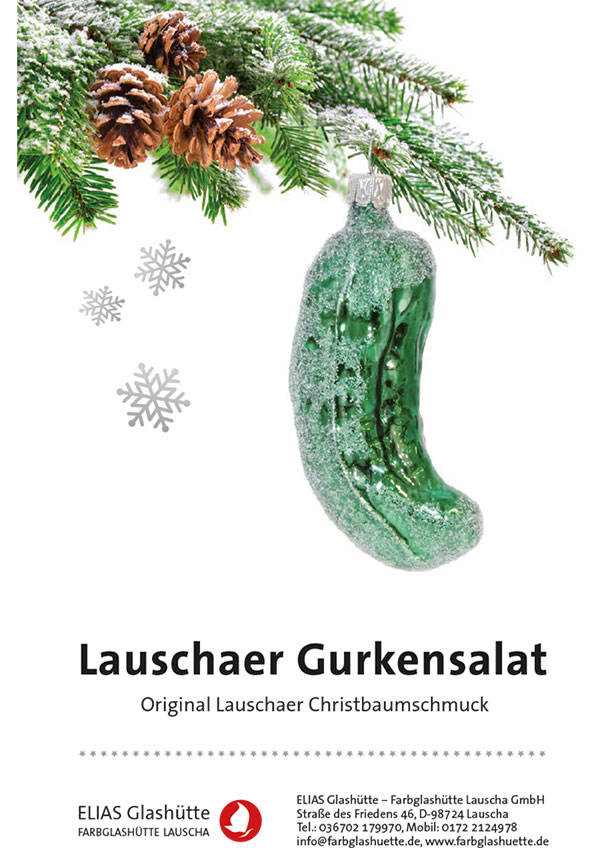 Flyer, Zertifikat Lauschaer Gurkensalat