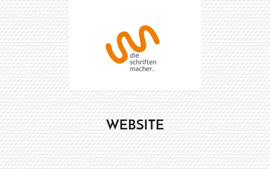 Schriftzug Website