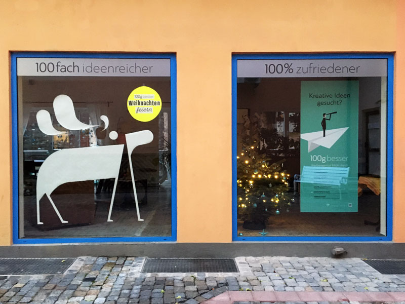 Schaufenster von 100gbesser