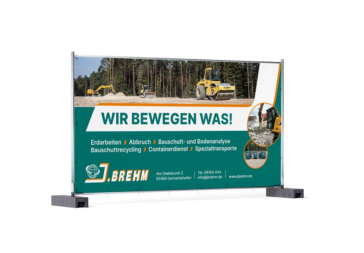 Bauzaunplane J.Brehm aus Gerhardshofen