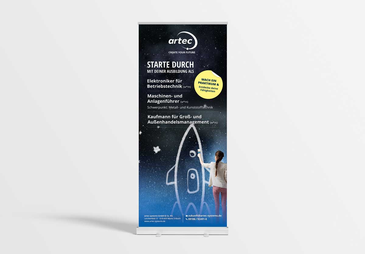 Roll-up für artec systems aus Markterlbach
