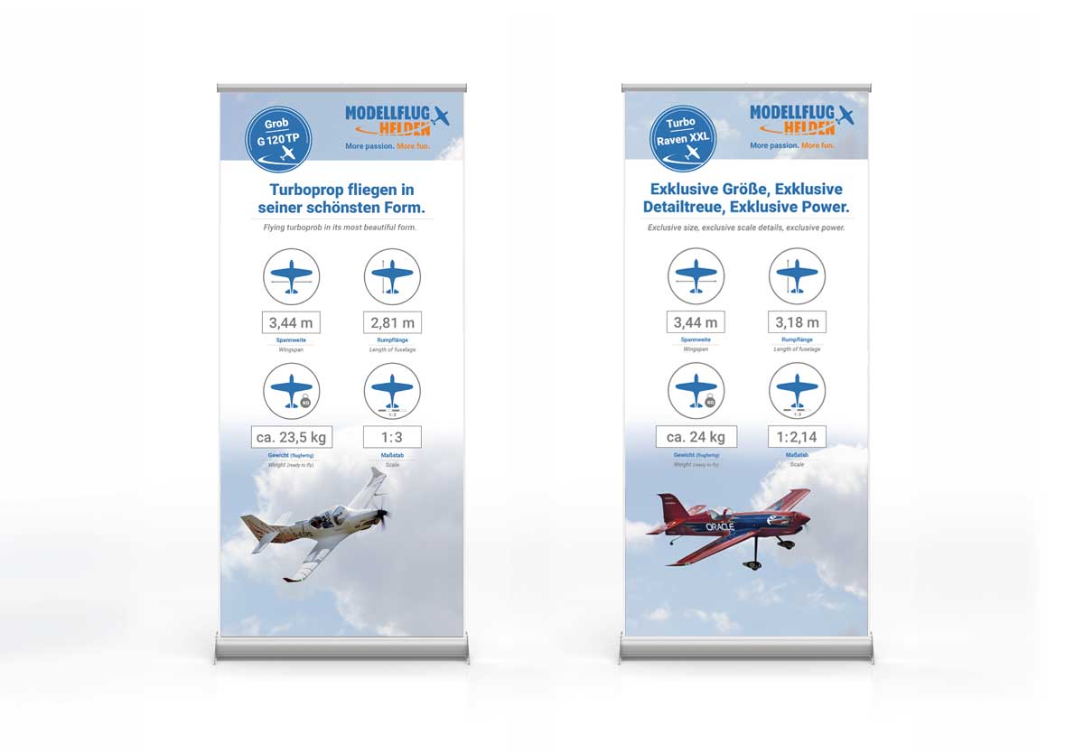 Roll-up für die Modellflughelden