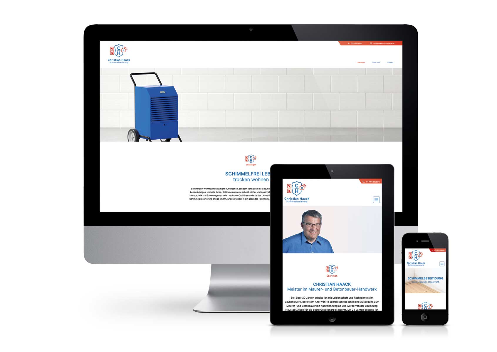 Website von Christian Haack, Schimmelsanierung
