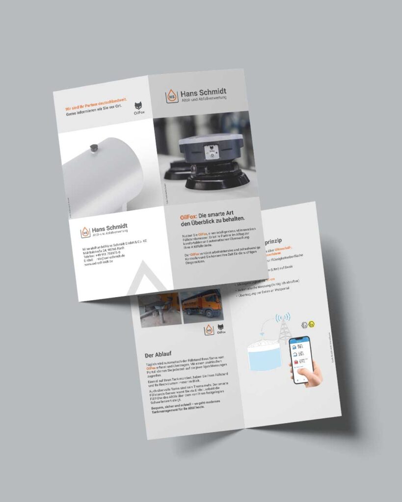 Flyer Ölfox Mineralölhandel Schmidt Fürth