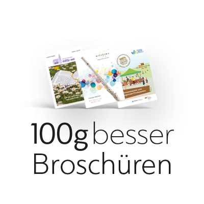 100gbesser Broschüren