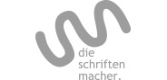 Logo "Die Schriftenmacher" in Graustufen