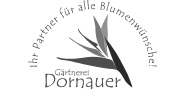 Logo "Gärtnerei Dornauer" in Graustufen