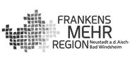 Logo "FrankensMehrregion" in Graustufen