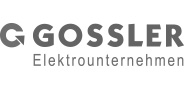 Logo "Gossler" in Graustufen