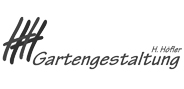 Logo "H.Höfler Gartengestaltung" in Graustufen