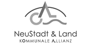 Logo "KommunaleAllianz Neustadt & Land" in Graustufen