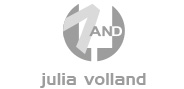 Logo "Julia Volland" in Graustufen