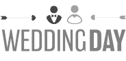 Logo "WeddingDay" in Graustufen