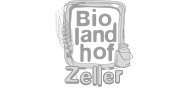 Logo "Biolandhof Zeller" in Graustufen