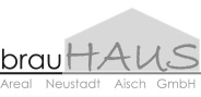 Logo "brauHaus" in Graustufen